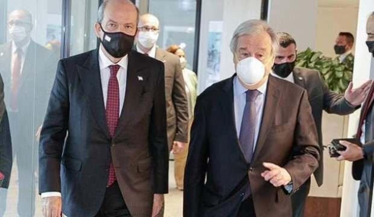 Guterres, KKTC Cumhurbaşkanı Tatar ile görüştü