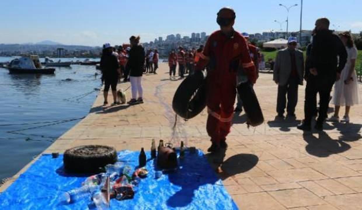 Samsun sahilinden 510 kilogram atık toplandı