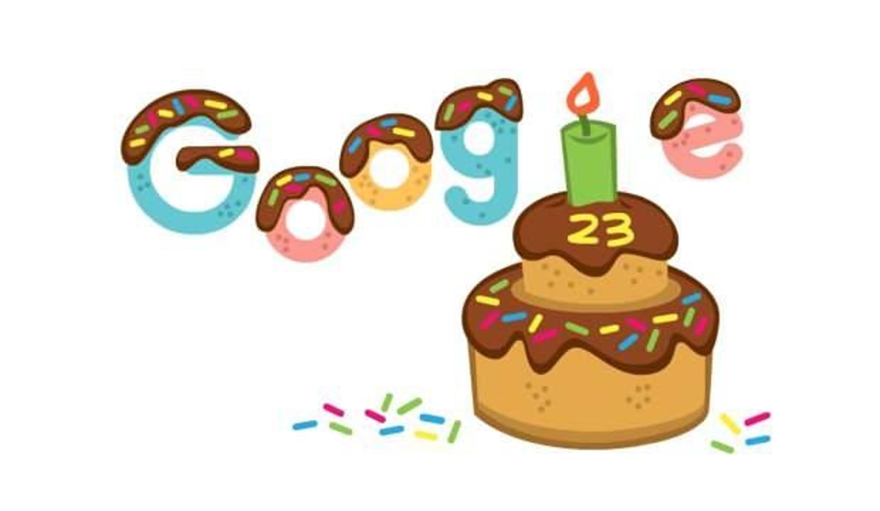 Google 23. yaş gününü doodle ile kutladı