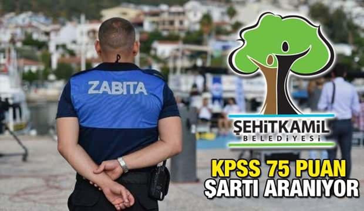 KPSS 75 puan ile Zabıta Memur alımı! Başvuru için bugün son...
