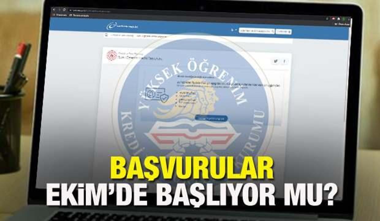 KYK burs başvuruları Ekim'de mi alınacak? GSB 2021-2022 öğrenim kredisi başvuruları bu sene...