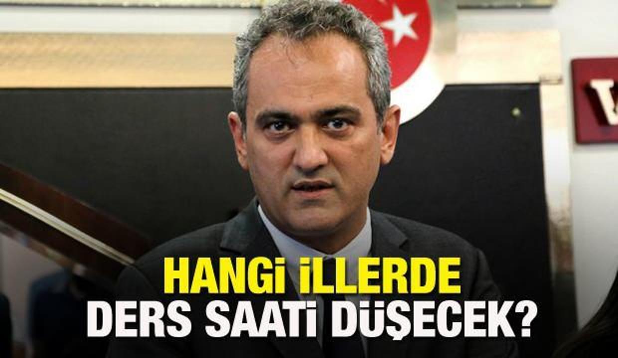Ders saatleri azaltılacak mı? MEB Bakanı Özer açıkladı! Tüm okullarda ders saati düşürülmeyecek...