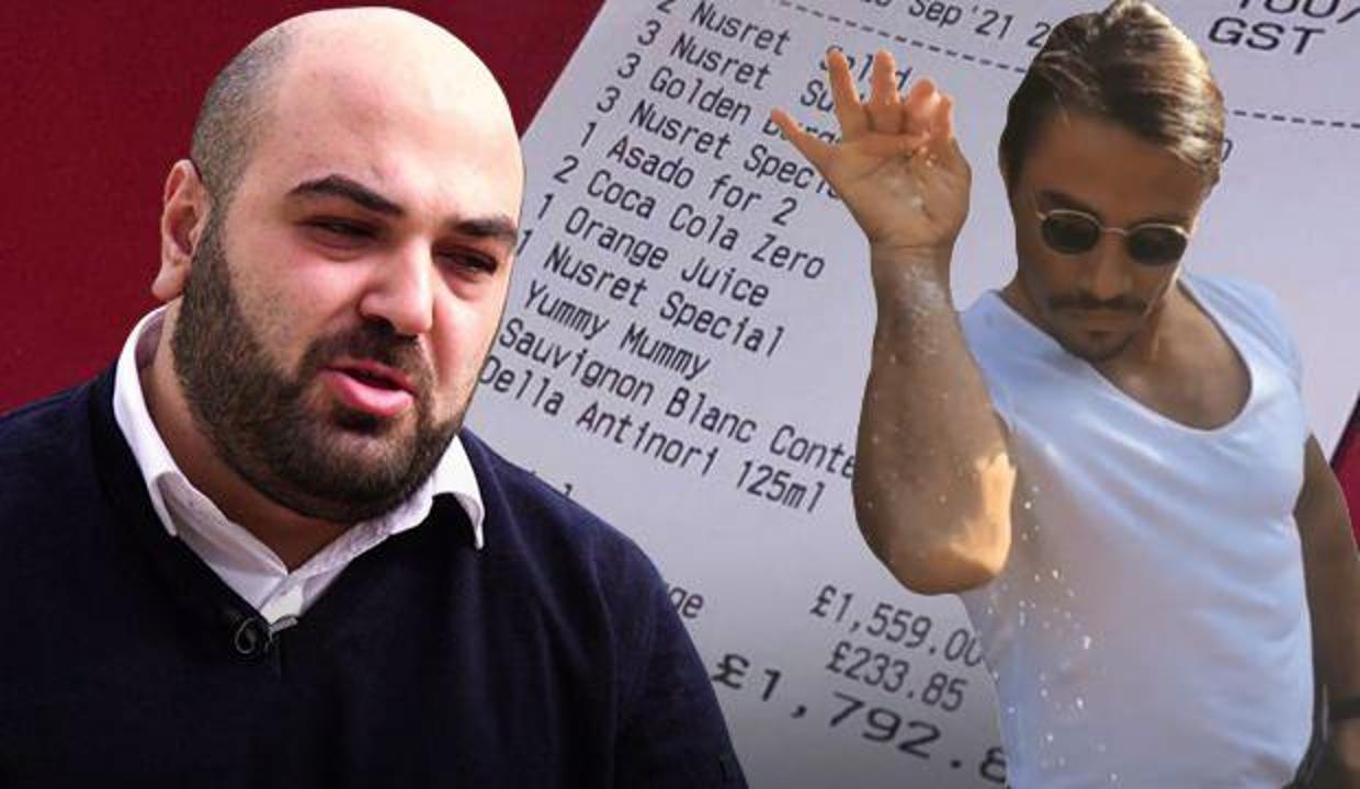 Nusret'te 21 bin 500 TL hesap ödeyince çıldırdı! Ünlü ismin isyanı şaşırttı...