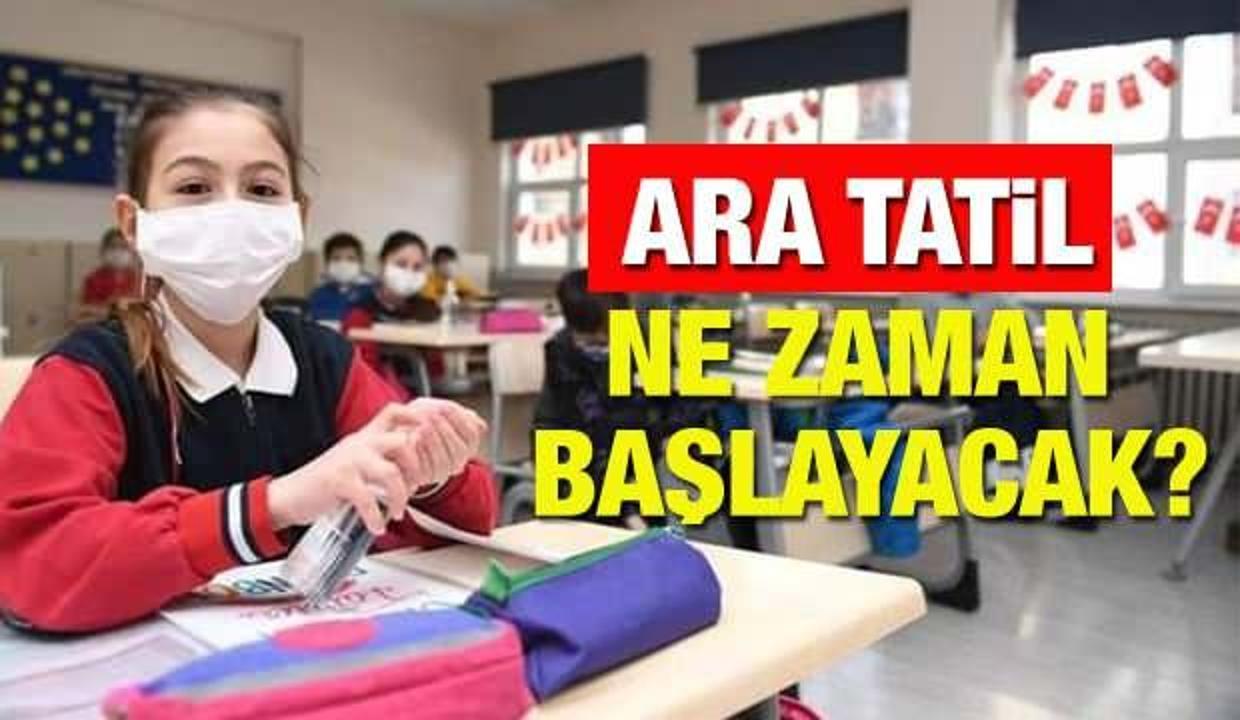 Okulların ilk ara tatil yapacağı tarihler açıklandı! MEB 2021-2022 eğitim yılında birinci ara tatil 9 gün...