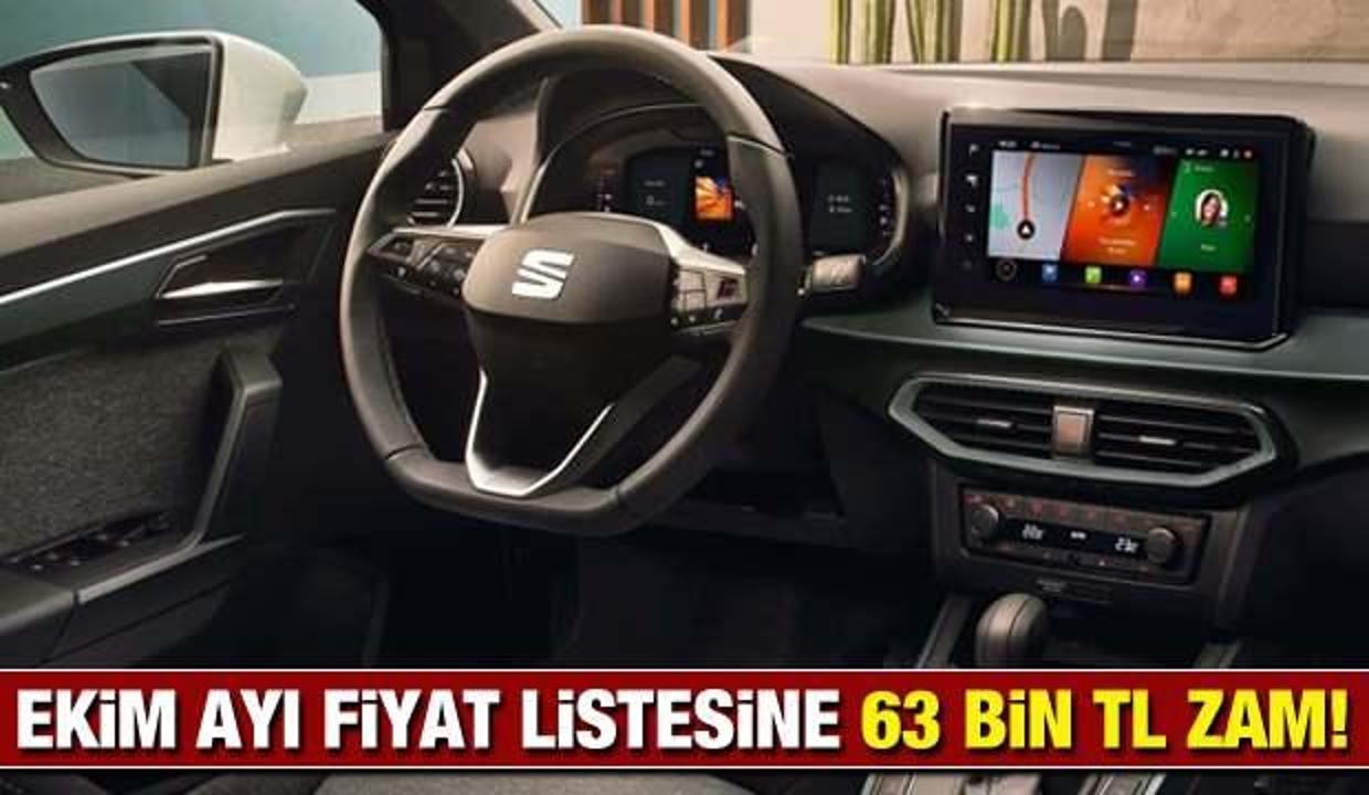 Seat'tan Ekim ayı fiyat listesinde 63 bin TL zam! Yeni Leon Ibıza Ateca Arona fiyatları