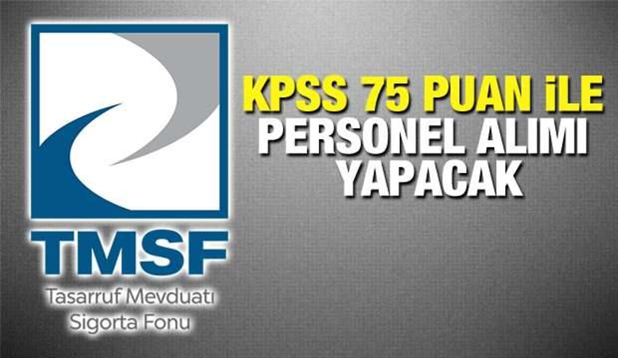 TMSF KPSS 75 puan ile personel alım ilanı! Başvuru ne zaman sona erecek?