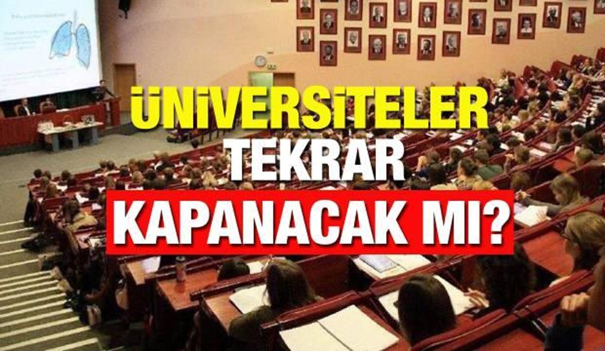 Üniversiteler kapanacak mı? Sağlık Bakanı Koca'dan kritik açıklama! Üniversitelerin açılması mevcut vaka sayısına...