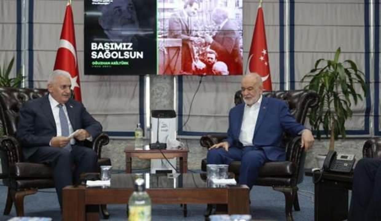 Binali Yıldırım’dan Saadet Partisi'ne taziye ziyareti