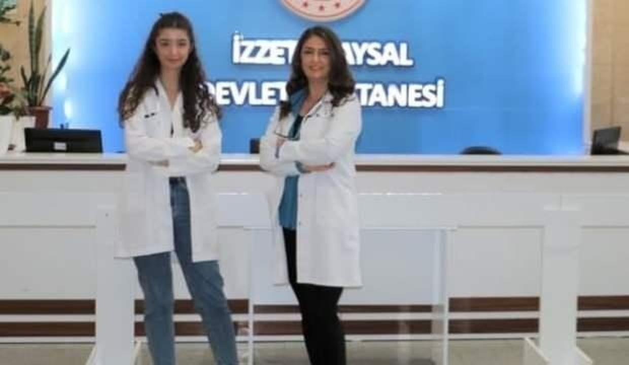 Doktor anne ve kızı aynı hastanede koronavirüse karşı birlikte mücadele ediyor