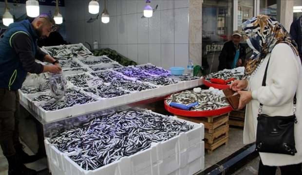 Karadeniz'de tezgahlarda hamsi bolluğu yaşanıyor