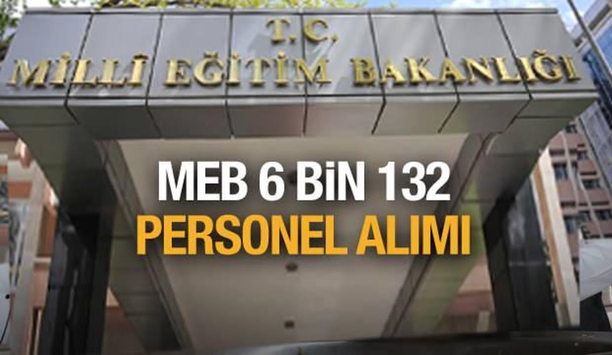 MEB 6 bin 132 personel alımı gerçekleştirecek! Sözleşmeli personel alımı başvuru şartları belli oldu!