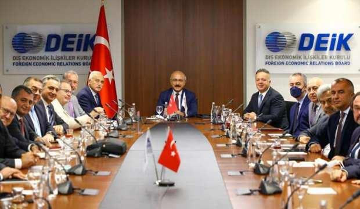 Bakan Elvan, DEİK Başkanı Olpak ve beraberindeki heyeti kabul etti