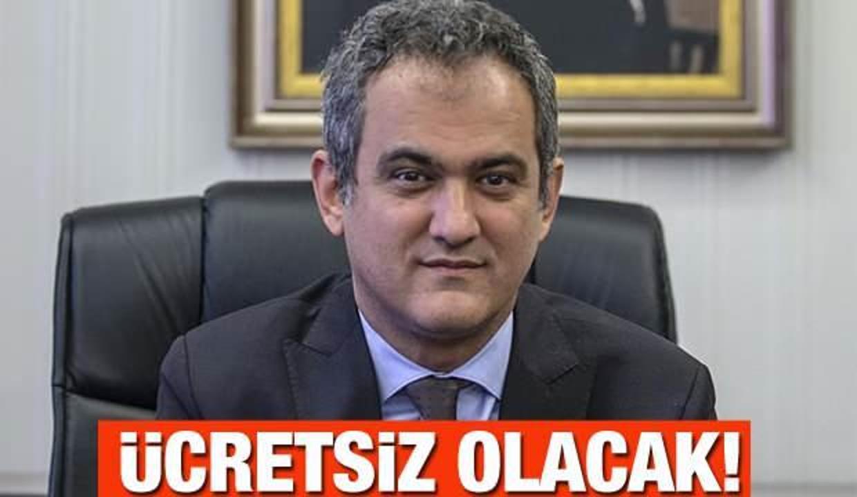 MEB Bakanı Mahmut Özer'den öğrencilere müjdeli haber! Kesinlikle almasınlar! Ücretsiz olacak...