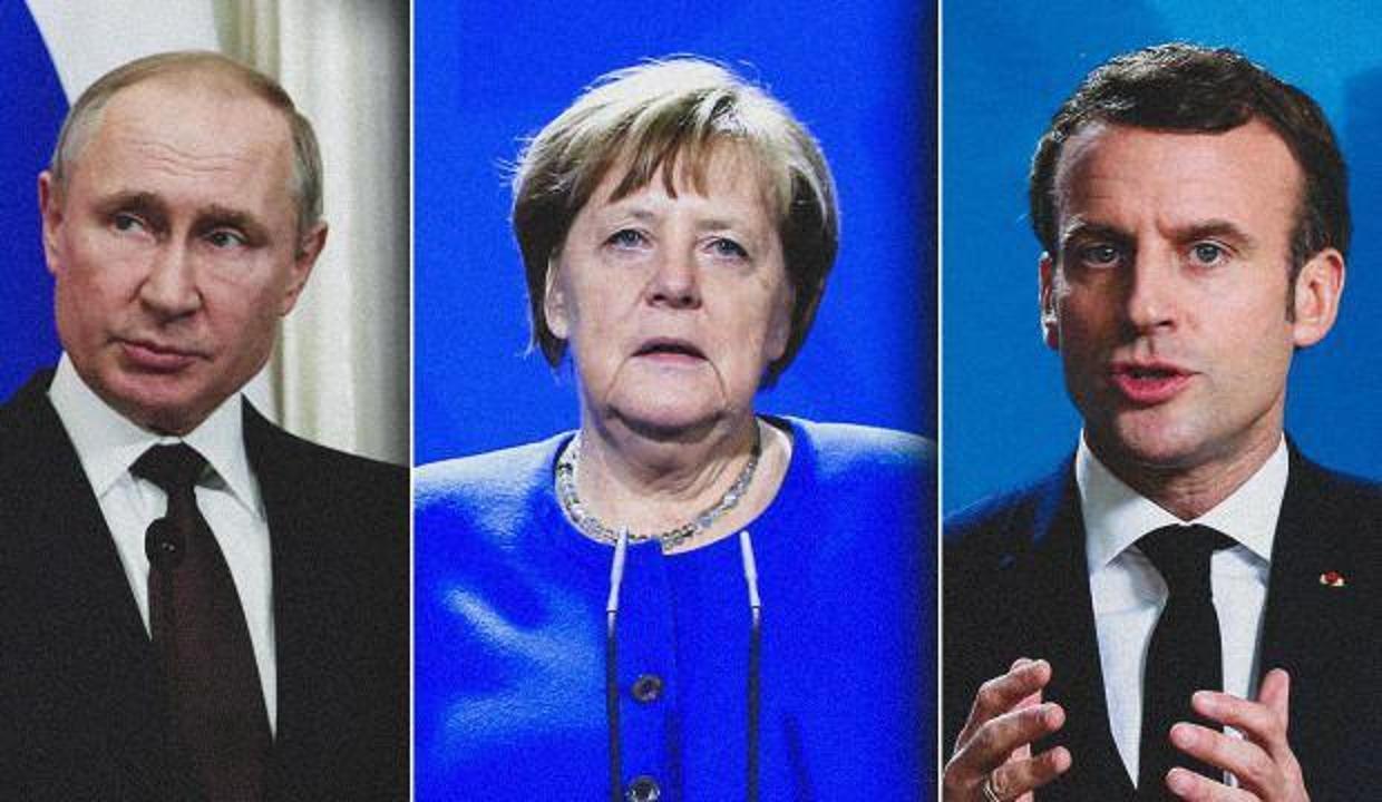 Putin, Merkel ve Macron'dan telefonda Ukrayna zirvesi