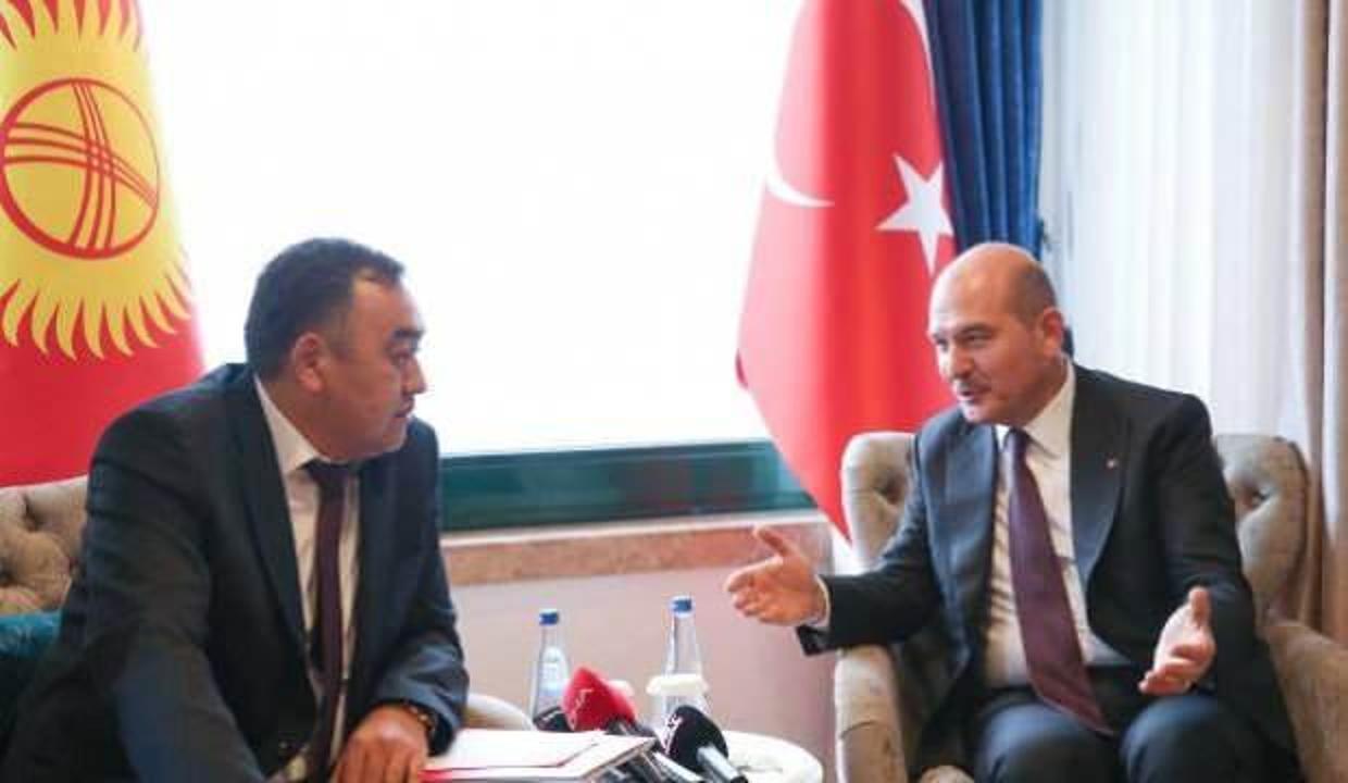 Bakan Soylu, Kırgızistan İçişleri Bakanı Niyazbekov ile görüştü