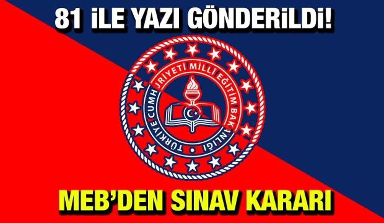 Ortaokul ve lise öğrencileri için kritik sınav kararı alındı! MEB'den 81 İl Müdürlüğüne yazı gönderildi...