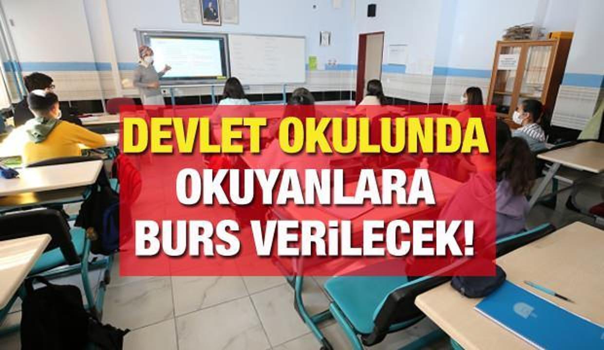 Devlet okulunda okuyanlara burs imkanı! 2021 Burs başvurusu nereden nasıl yapılır? (Son 5 gün)