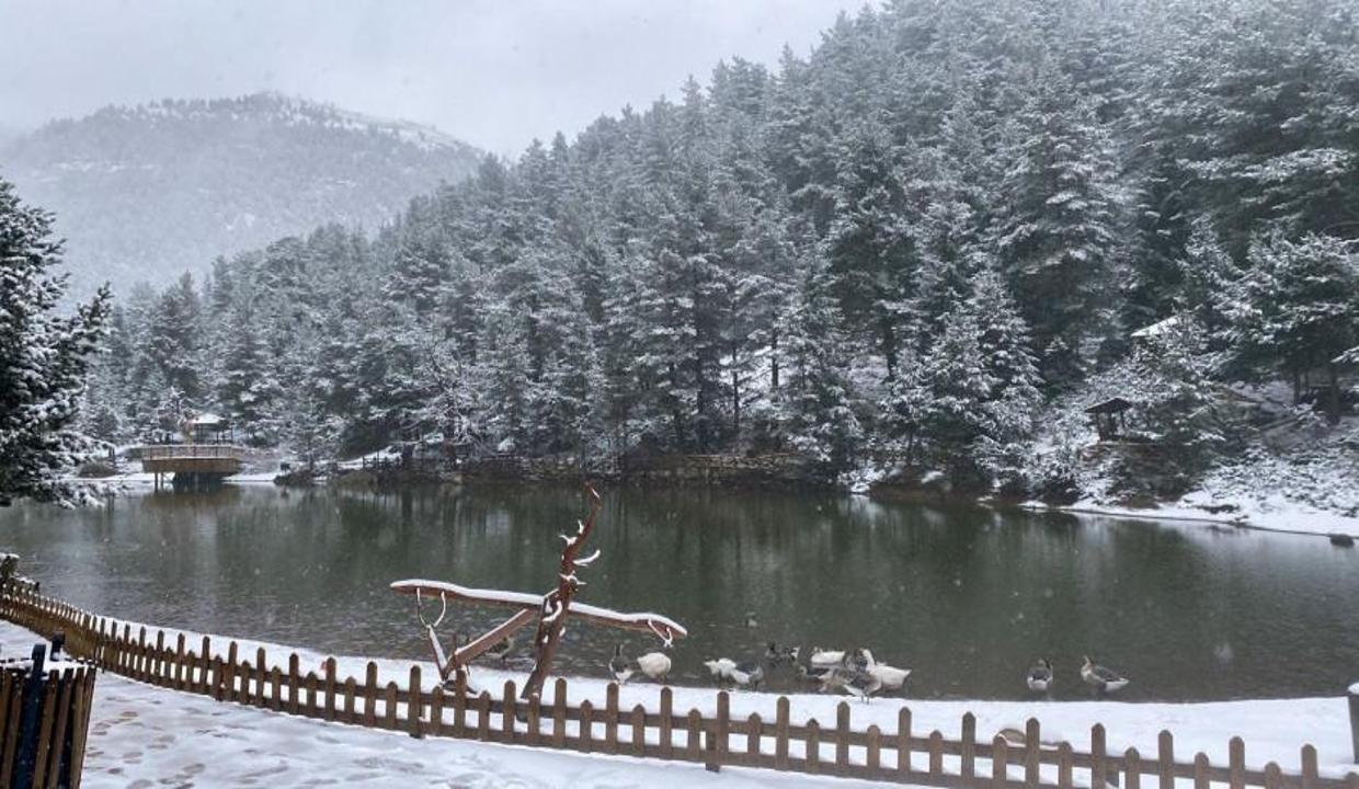 Karadeniz'in doğa harikası beyaz örtüyle kaplandı