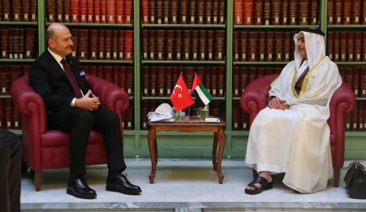 Bakan Soylu, BAE Başbakan Yardımcısı ve İçişleri Bakanı Al Nahyan ile görüştü