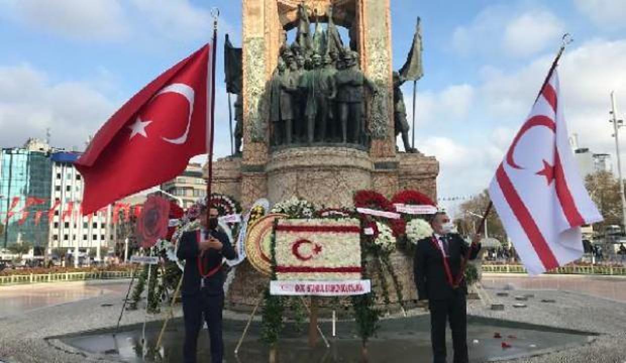 KKTC'nin 38. kuruluş yıl dönümü Taksim'de kutlandı 