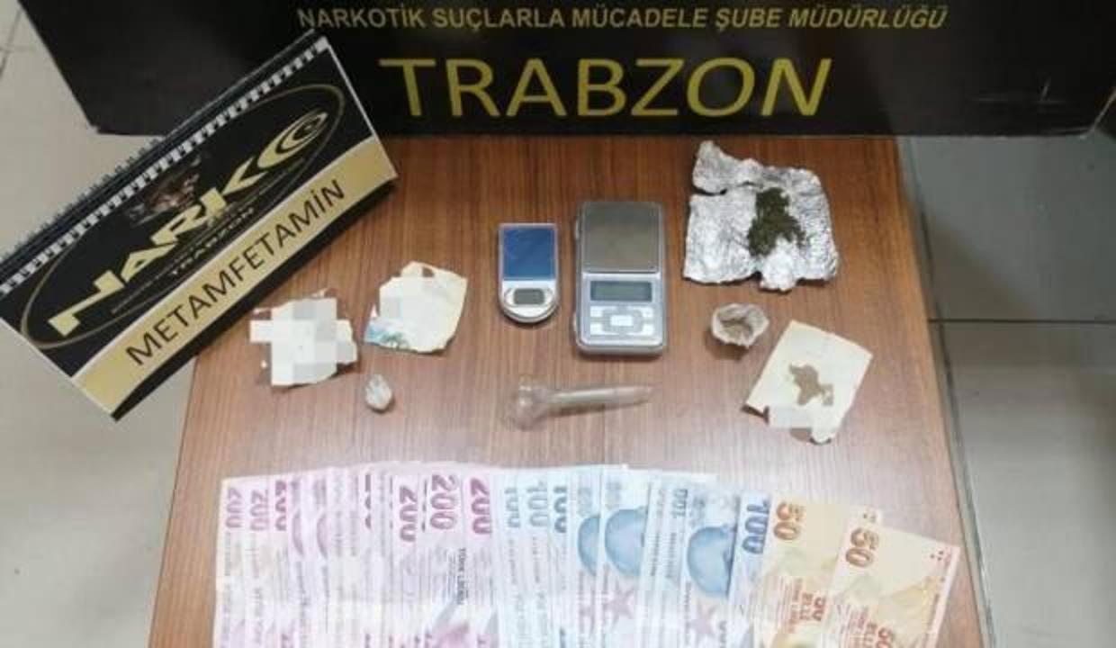 Trabzon’da uyuşturucu operasyonu: 2 gözaltı