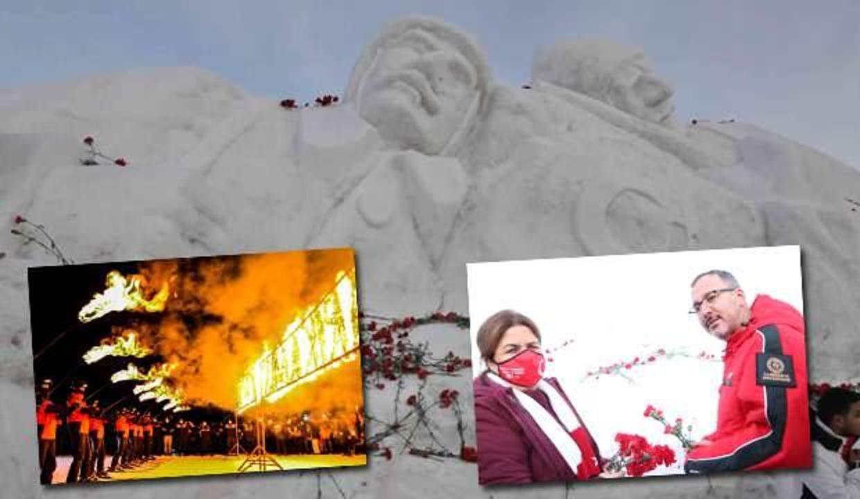 Türkiye Sarıkamış şehitlerini anıyor: JAK timlerinden nefes kesen meşale gösterisi