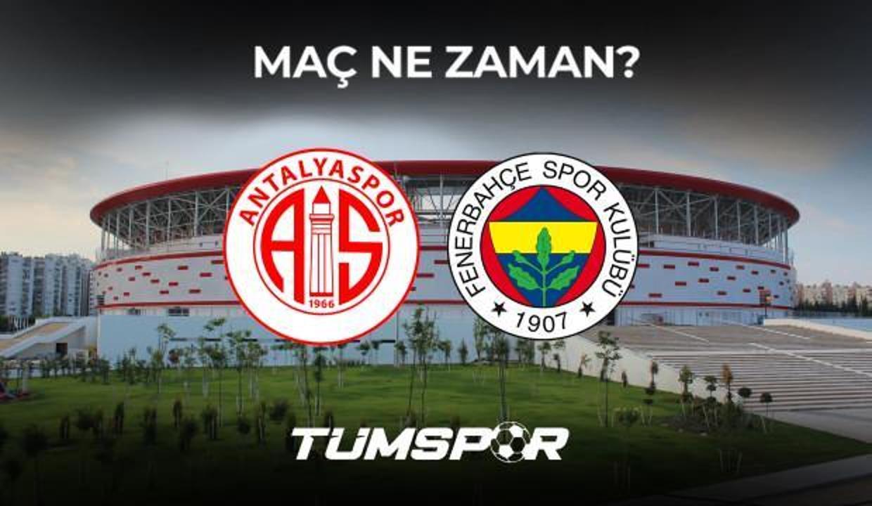Antalyaspor Fenerbahçe maçı ne zaman, saat kaçta ve hangi kanalda?