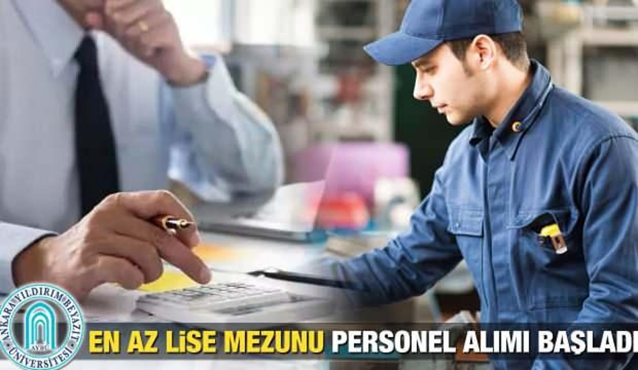 Yıldırım Beyazıt Üniversitesi KPSS 60 puan ile 116 personel alımı! Başvuru şartları neler?