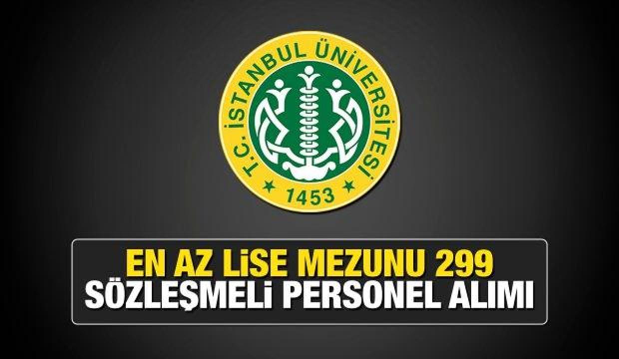 İstanbul Üniversitesi en az KPSS 50 puan ile personel alımı yapacak! Son başvuru ne zaman bitiyor?