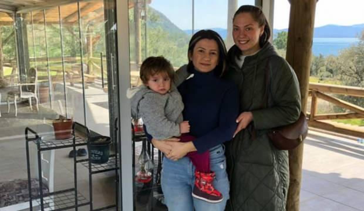 Yazlık evlerini savaştan kaçan Ukraynalı aileye açtılar
