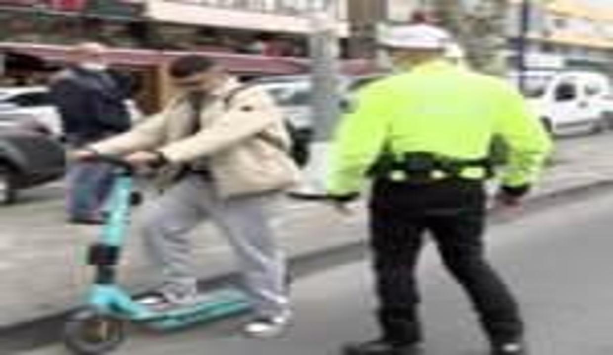İstanbul'da elektrikli scooter denetimi