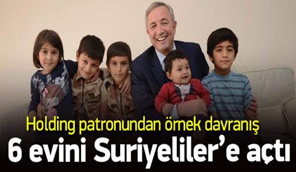 Hamdi Akın 6 evini mültecilere açtı