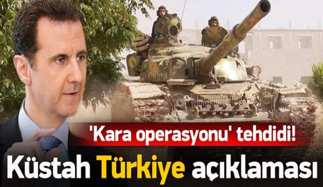 Esed'den küstah 'kara operasyonu' açıklaması