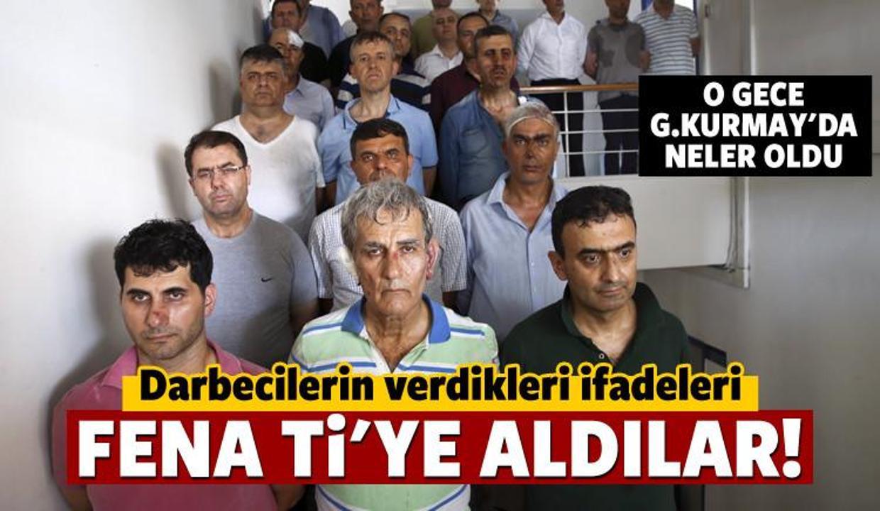 Darbecilerin ifadelerini böyle ti'ye aldılar