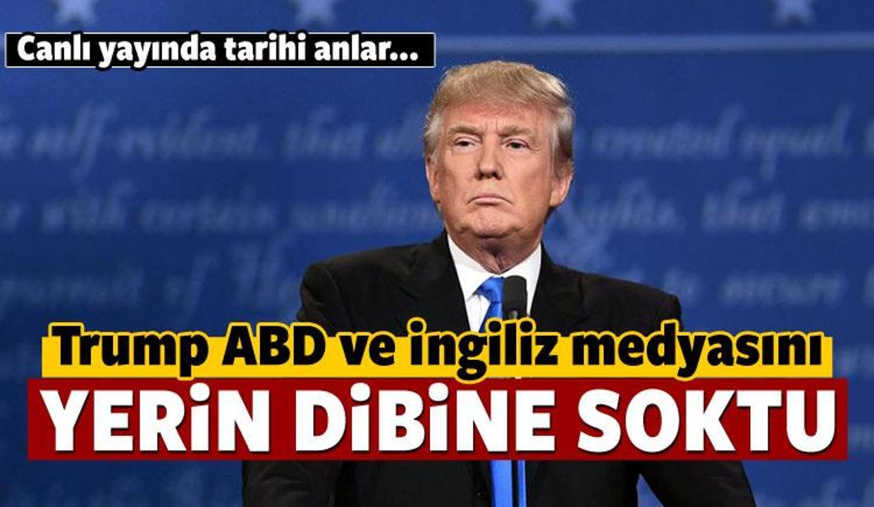 Trump Amerikan medyasını yerin dibine soktu