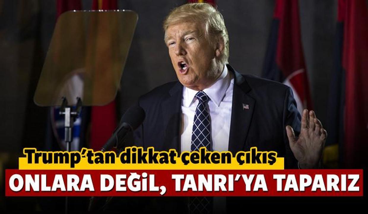 Trump: Biz hükümete değil, Tanrı'ya taparız