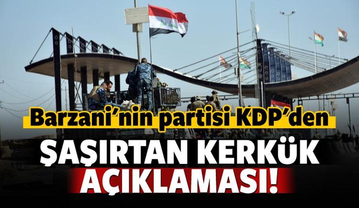 Barzani'nin partisi KDP'den Kerkük açıklaması