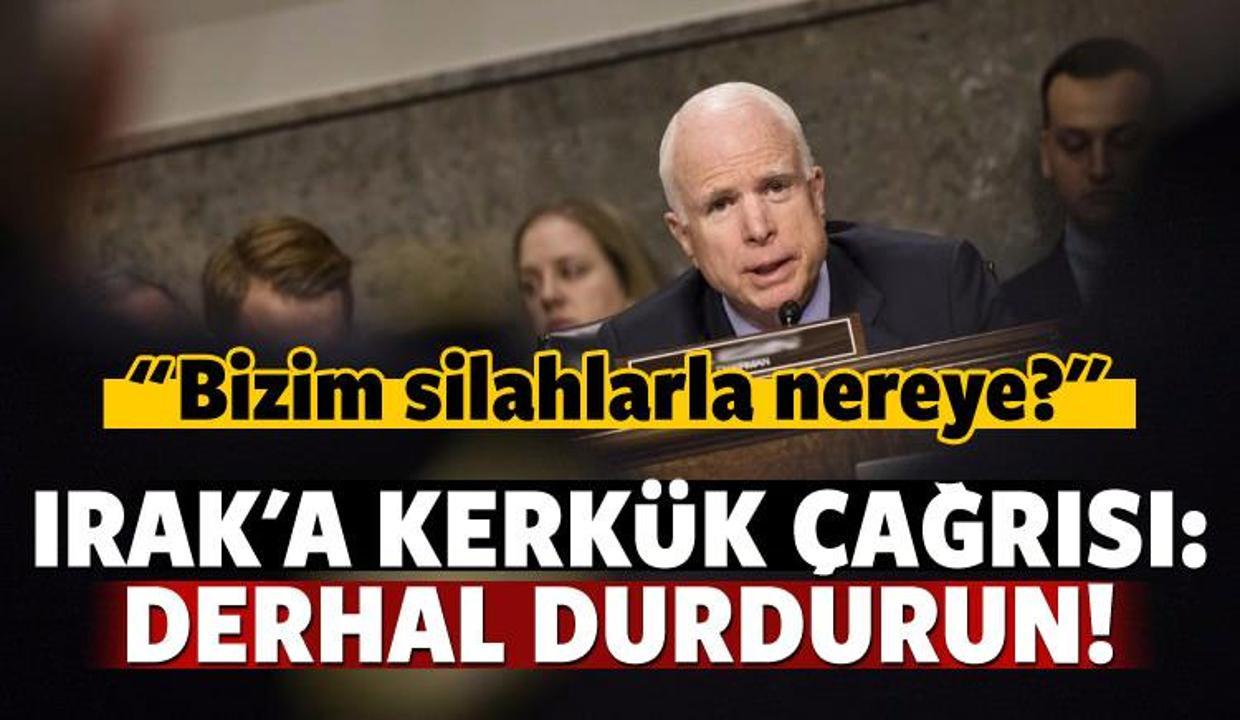 Irak'a Kerkük çağrısı: Derhal durdurun!
