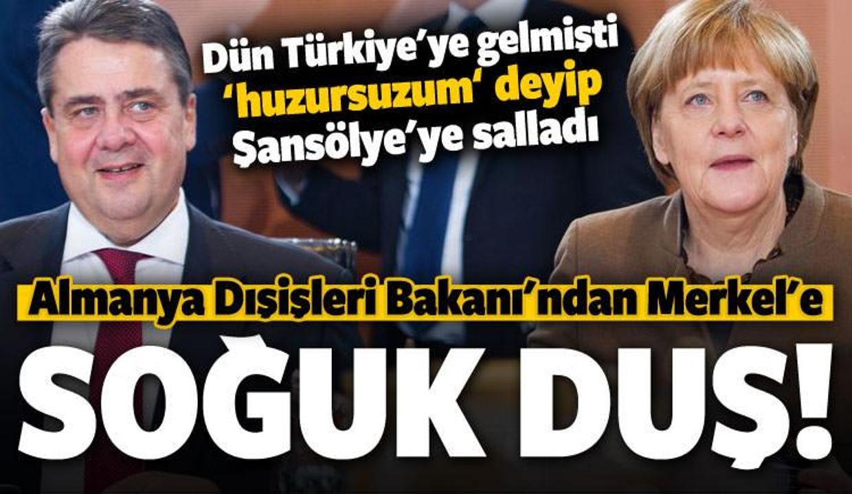 Gabriel'den Merkel'e soğuk duş! Çok kızacak