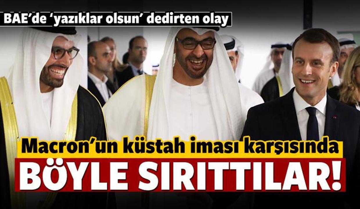 BAE'de Macron'dan küstah ima!