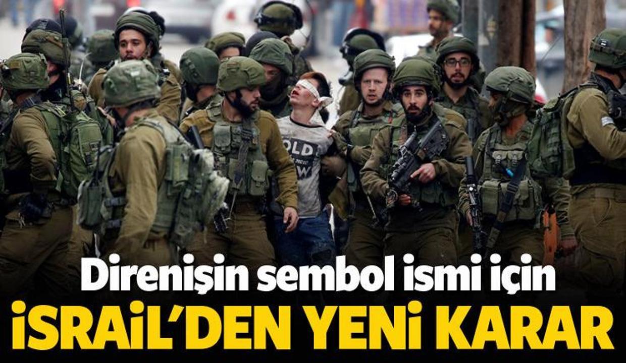 Direnişin sembolü Cuneydi için İsrail'den karar