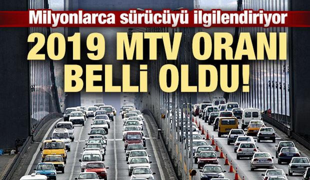 MTV yeniden değerleme oranı belli oldu