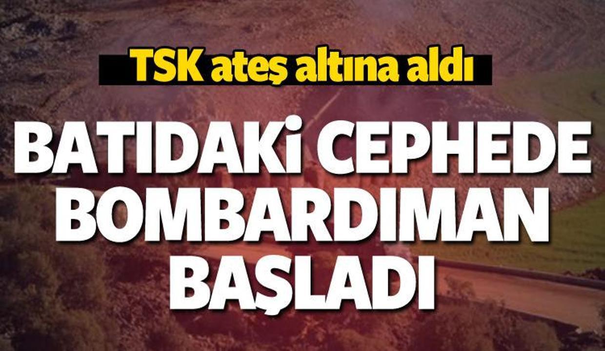Batıdaki cephede bombardıman başladı...