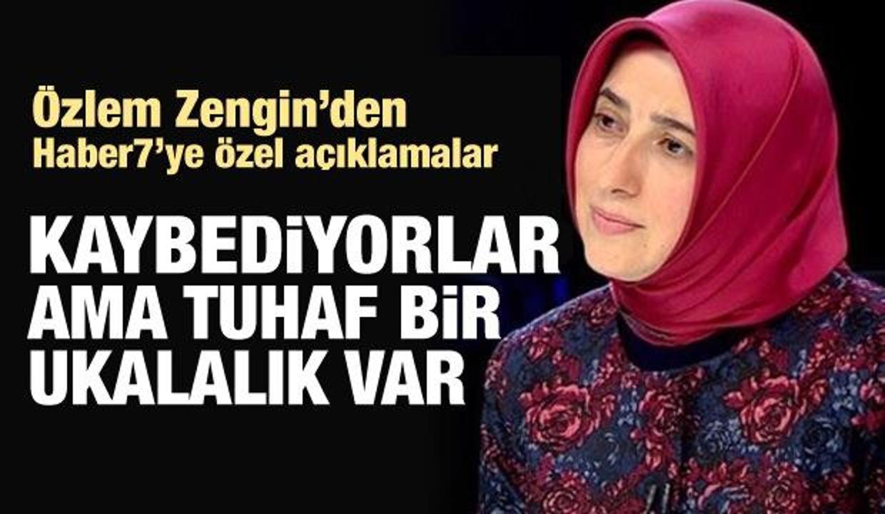 Özlem Zengin: Kaybediyorlar ama tuhaf bir ukalalık