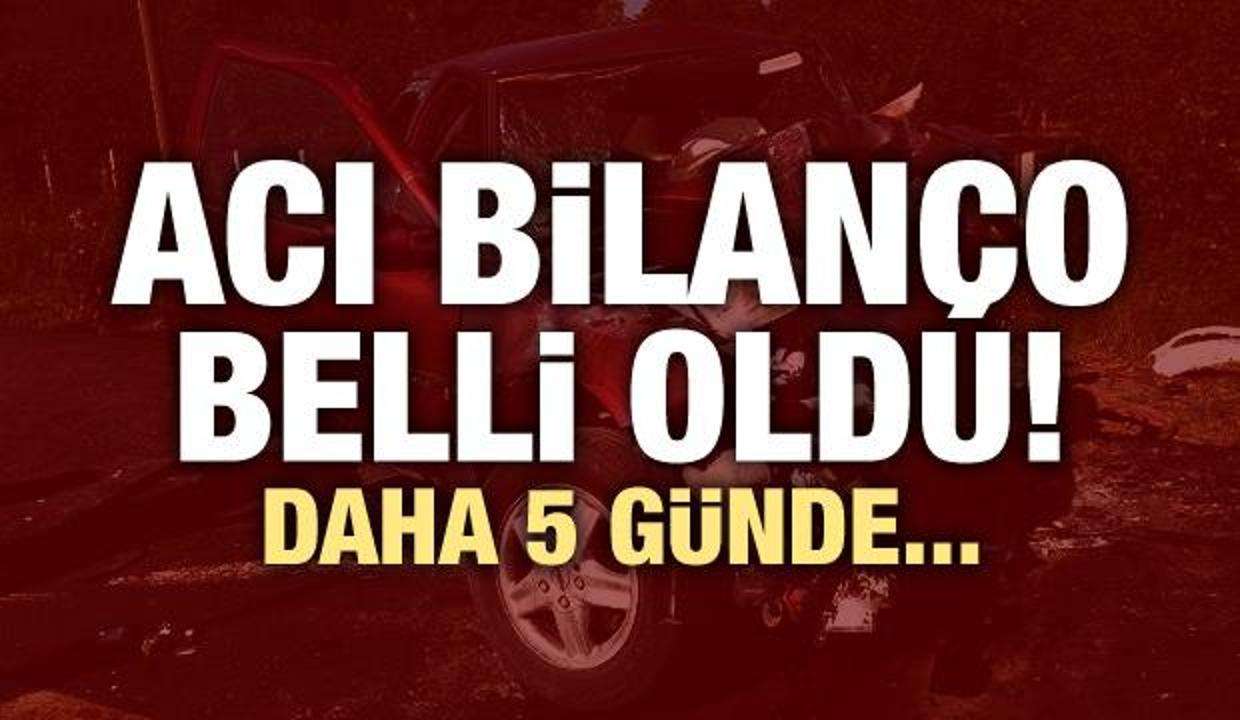 Acı bilanço belli oldu! Daha 5 günde...