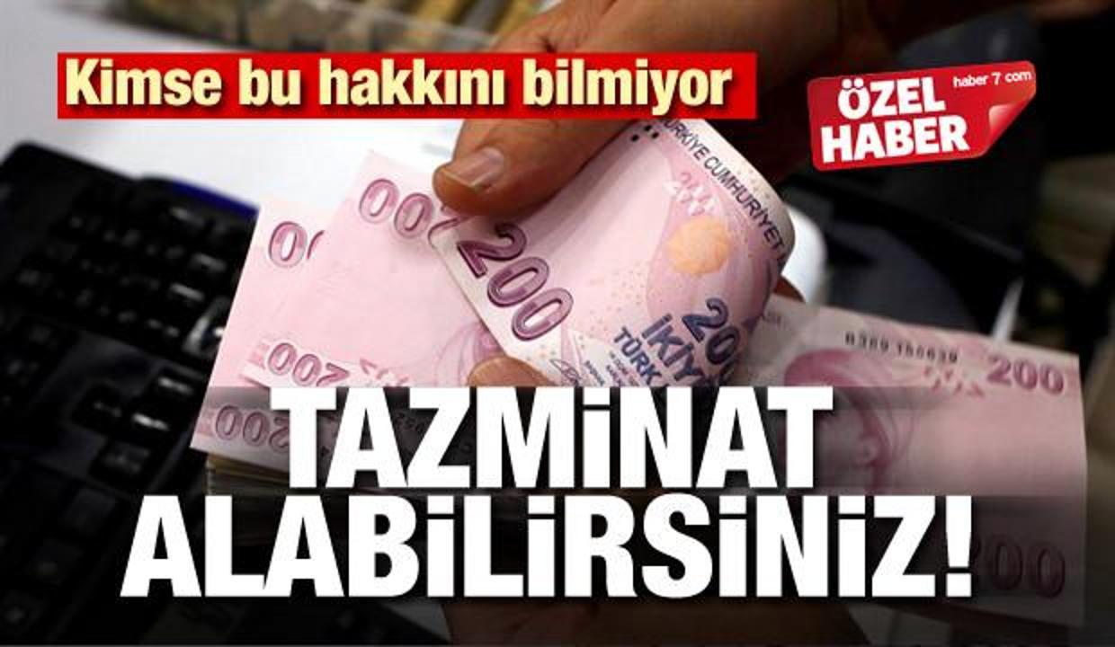 Kimse bu hakkını bilmiyor! Tazminat alabilirsiniz