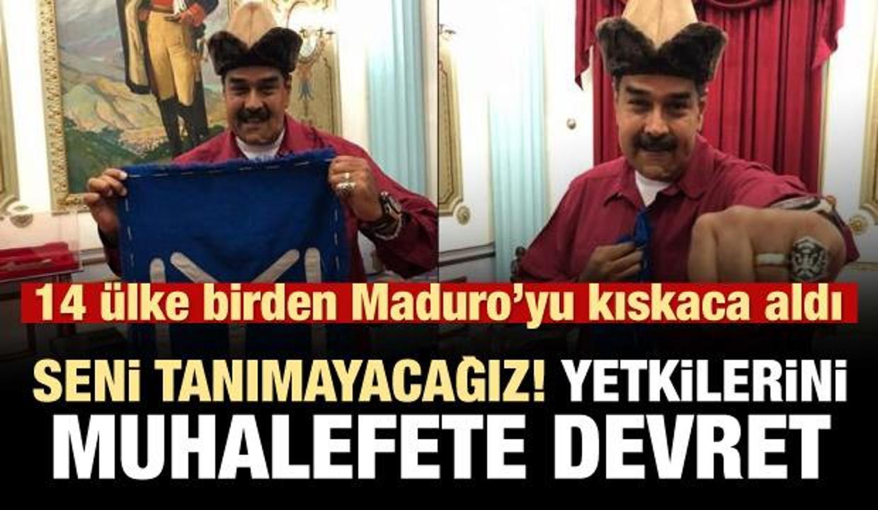 14 ülkeden ortak karar: Maduro'yu tanımayacağız!