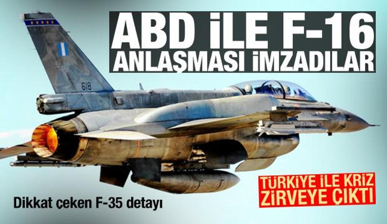 Türkiye ile kriz! ABD ile F-16 anlaşması imzalandı, dikkat çeken F-35 detayı