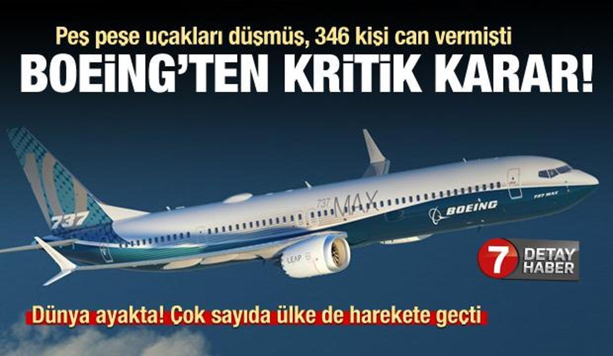Boeing tartışmalı yazılımı güncelleme karar aldı!