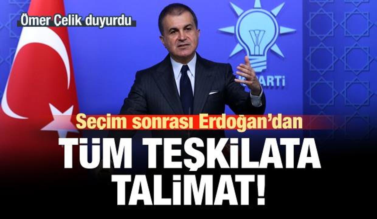 Seçim sonrası Erdoğan'dan AK Parti teşkilatına talimat!